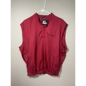 FootJoy Golf Stretch Vest, Red,‎ Firestone Country Club, Medium